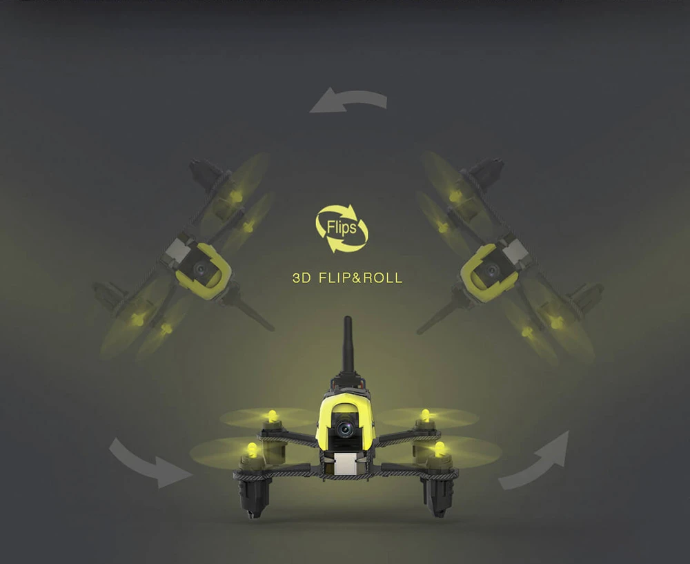 Hubsan H122D X4 Storm 5.8G FPV Drone Balap Mikro dengan Kamera 720P HV002 Kacamata RTF - Edisi Kacamata