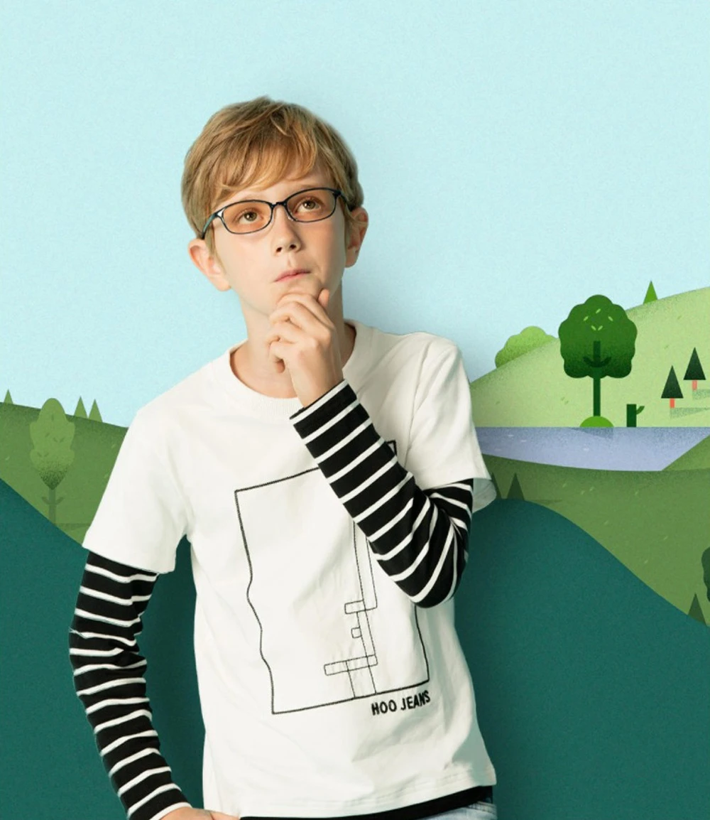 Xiaomi Mijia TS Glasses For Kids Protect Eyes Prevent Blue-ray UVA UVB Protection Lightweight Googles - Blue