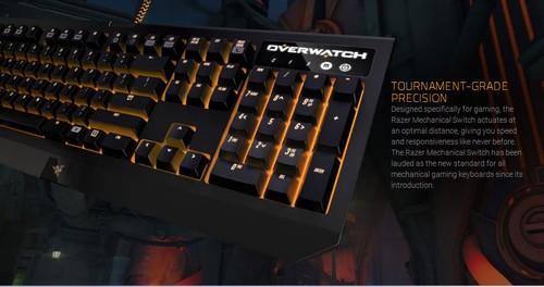 Razer Overwatch BlackWidow Chroma Mechanical Gaming Keyboard