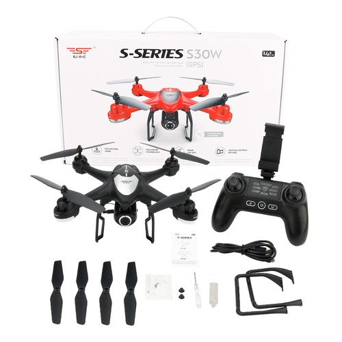 SJRC S30W WiFi FPV Drone Unboxing Overview - YouTube