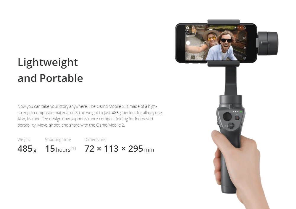 DJI Osmo Mobile 2 3軸ブラシレスハンドヘルドジンバル