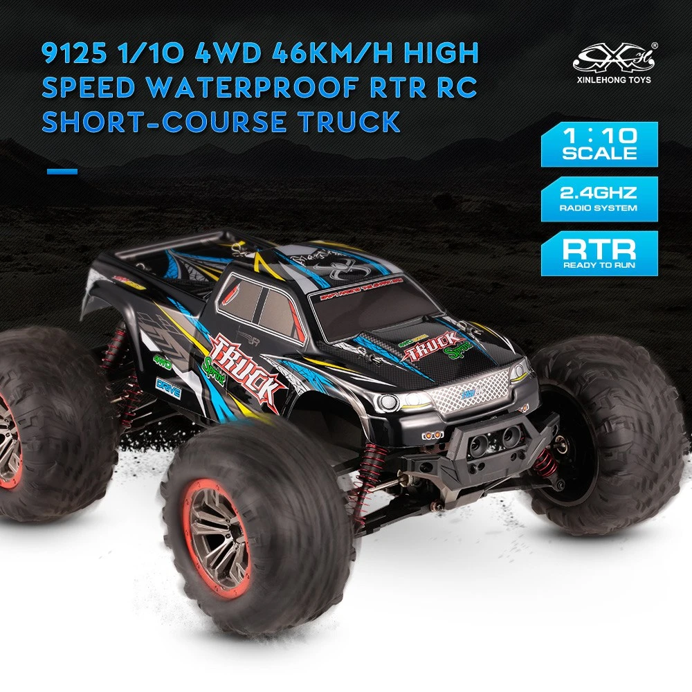 XLH 9125 1:10 2.4G 4WD Brushed High Speed Off-road RC Car RTR - Blue