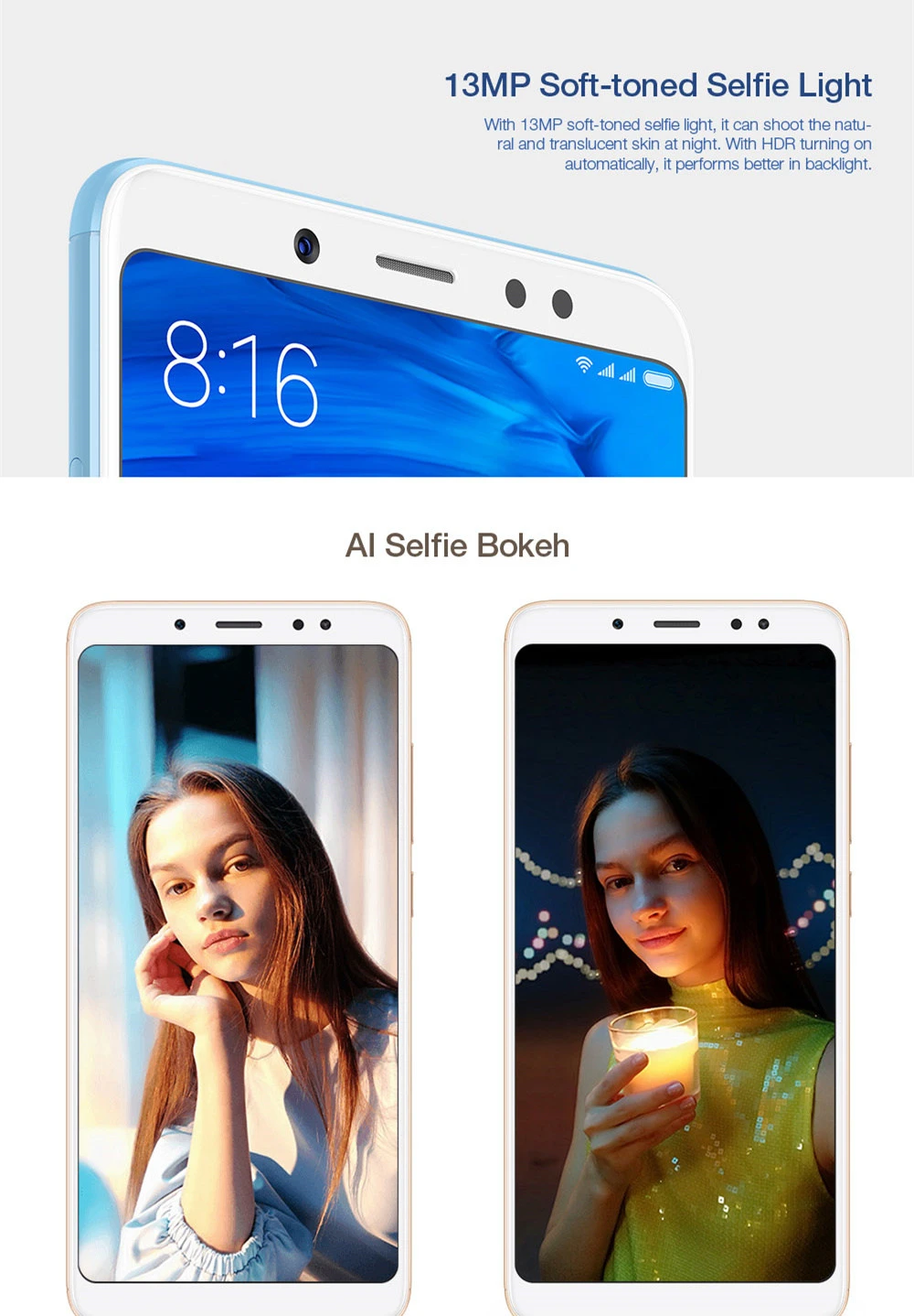 新品Xiaomi Redmi Note 5 3GB/32GB Global版 金 Refurbished) Mi Redmi Note 5 (3 GB RAM, 32 GB, Gold