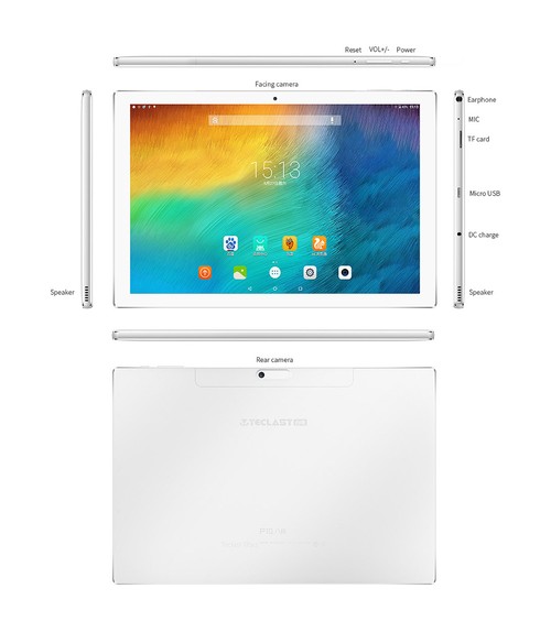 Teclast P10 Android Tablet 2GB 32GB Silver White