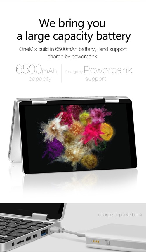 One Netbook One Mix Yoga Pocket Laptop Z8350 8GB 128GB Silver