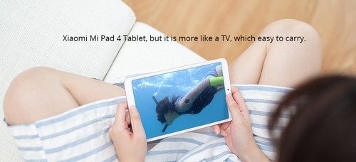 Xiaomi Mi Pad 4 WiFi Tablet PC MIUI 9 Qualcomm Snapdragon 660 Octa Core 8" 1920*1200 3GB DDR4 32GB eMMC - Gold