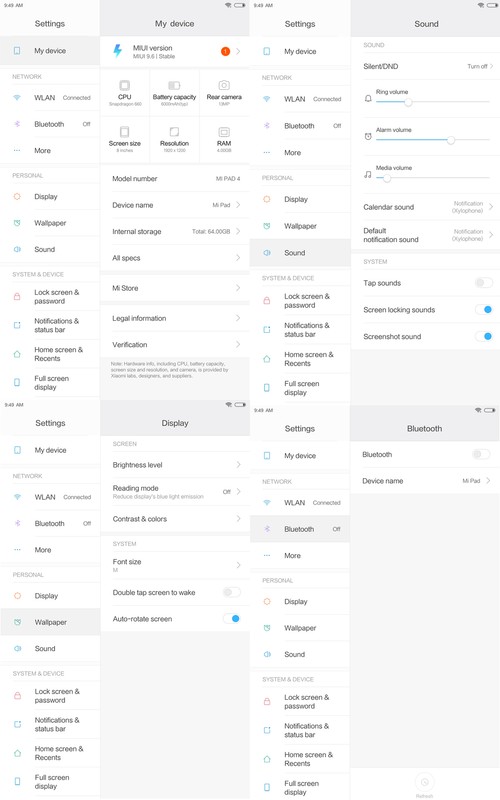 Xiaomi Mi Pad 4 WiFi + 4G LTE 8.0 Inch 1920*1200 16:10 FHD Screen Qualcomm Snapdragon 660 4GB + 64GB 13MP Rear Camera 6000mAh MIUI 9 - Black