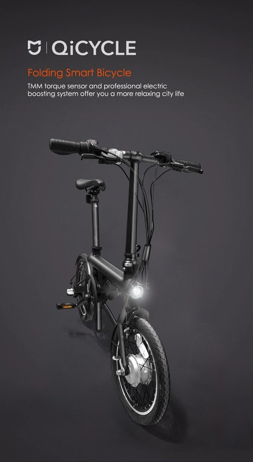 Xiaomi QICYCLE EF1 Smart Bicycle Foldable Bike Black