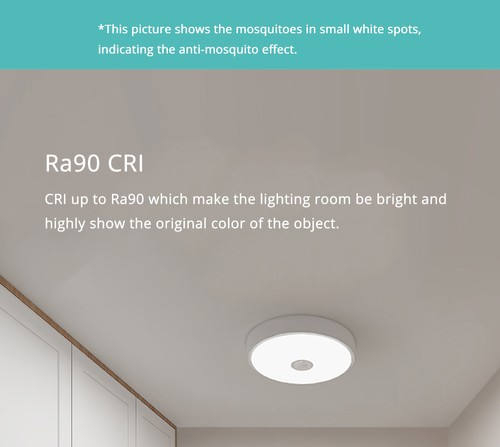 Yeelight Crystal Sensor Deckenleuchte Mini – Mit Bewegungssensor, Ra90, Insektensicher, 25 Cm Durchmesser