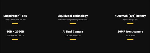 [HK Stock][Official Global Version]Xiaomi Poco F1 6.18 Inch 4G LTE Smartphone Snapdragon 845 6GB 64GB 12.0MP+5.0MP Dual Rear Cameras MIUI IR Face Unlock Type-C Fast Charge - Graphite Black