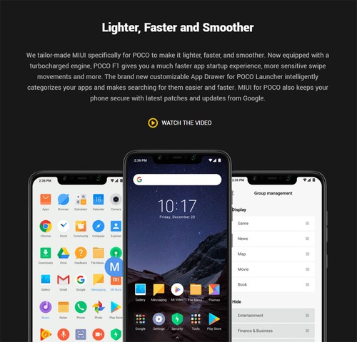 [HK Stock][Official Global Version]Xiaomi Poco F1 6.18 Inch 4G LTE Smartphone Snapdragon 845 6GB 64GB 12.0MP+5.0MP Dual Rear Cameras MIUI IR Face Unlock Type-C Fast Charge - Graphite Black