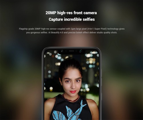 [HK Stock][Official Global Version]Xiaomi Poco F1 6.18 Inch 4G LTE Smartphone Snapdragon 845 6GB 64GB 12.0MP+5.0MP Dual Rear Cameras MIUI IR Face Unlock Type-C Fast Charge - Graphite Black