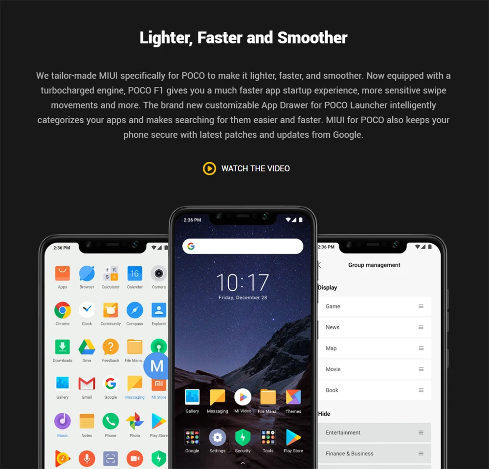 POCOPHONE F1  6GB/64GB 黒 グローバルバージョン グローバルバージョンXiaomi Poco F1 6GB 64GBスマートフォン