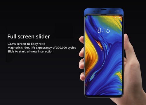 Xiaomi Mi Mix 3 6.39 Inch 4G LTE Smartphone Snapdragon 845 8GB 128GB 12.0MP+12.0MP Dual Rear Cameras MIUI 10 Ceramic Body NFC Wireless Charge - Black