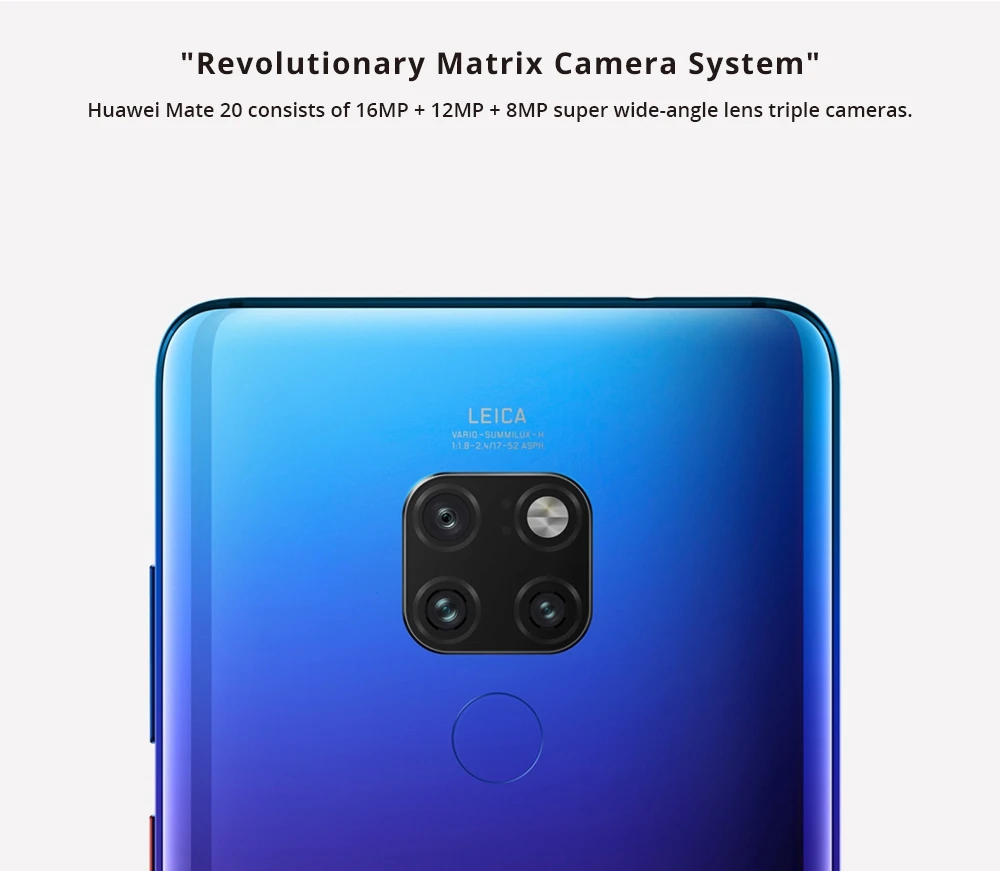 HUAWEI Mate 20 6.53 Inch 6GB 128GBスマートフォンBright Black