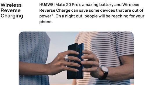 Reverse Wireless Huawei Mate 20 Qi Charging Huawei Reverse