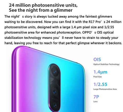 OPPO R17 Pro 128GB ミストグリーン SIMフリー OPPO R17 Pro 6.4 Inch 8GB 128GB Smartphone Emerald Green