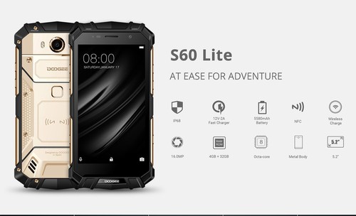 スマートフォン本体 DOOGEE S60 Lite DOOGEE S60 Lite 5.2 Inch 4GB 32GB Smartphone Silver