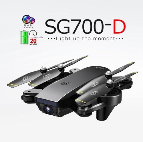 ドローン(SG700-D) SG700-D 1080P WiFi FPV Foldable RC Drone RTF White