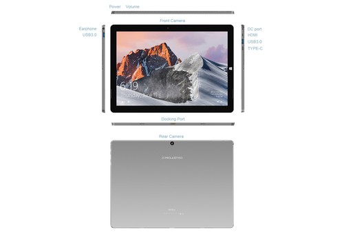 TECLAST X6 Pro 2 in 1タブレットPC Teclast X6 Pro 2 in 1 Tablet PC 8GB 256GB Silver