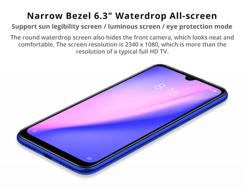 Xiaomi Redmi Note 7 4GB/64GB グローバル版 ブルー xiaomi_xirmin764b_redmi_note_7