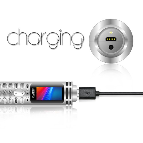 SERVO K07 Inch Mini Card Phone Silver