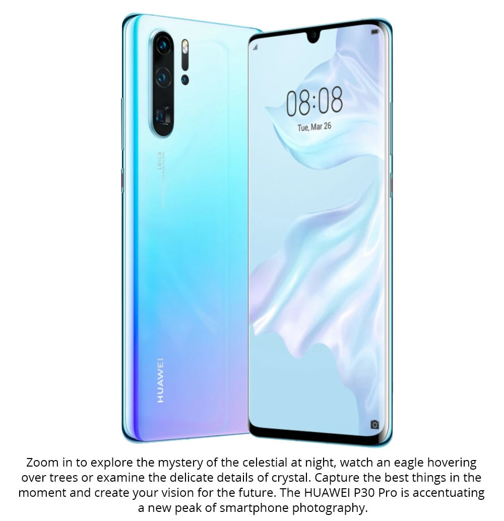 HUAWEI P30 Pro 6.47インチ8GB 256GBスマートフォンブラック