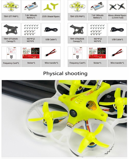 LDARC Tiny GT8 RC Racing Drone BNF Flysky Receiver