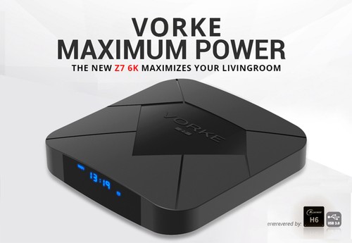 VORKE Z7 Allwinner H6 Android 9.0 4GB/64GB 6K TV Box WiFi LAN USB3.0