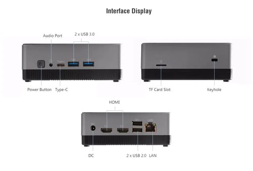 Jumper EZbox i3-5005U Windows 10 8GB/128GB Mini PC
