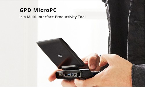 GPD MicroPC Gamepad Handheld Laptop 8GB 128GB Black