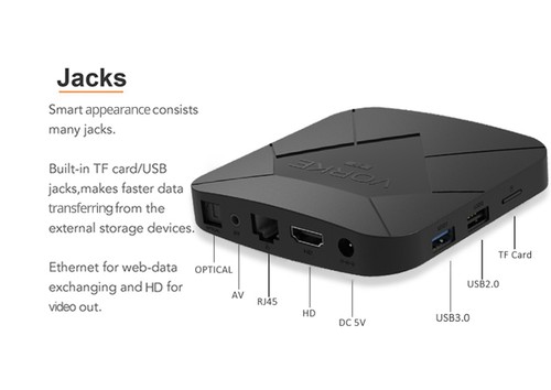 VORKE Z7 Allwinner H6 Android 9.0 4GB/32GB 6K TV Box WiFi LAN USB3.0