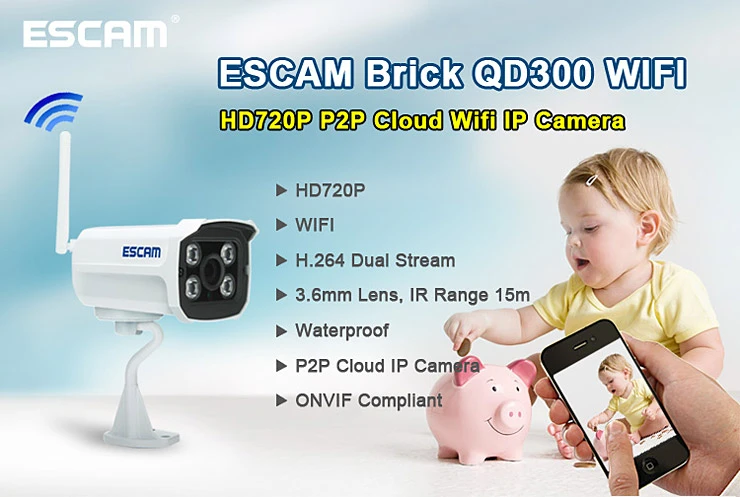 Escam brick hot sale qd300 wifi