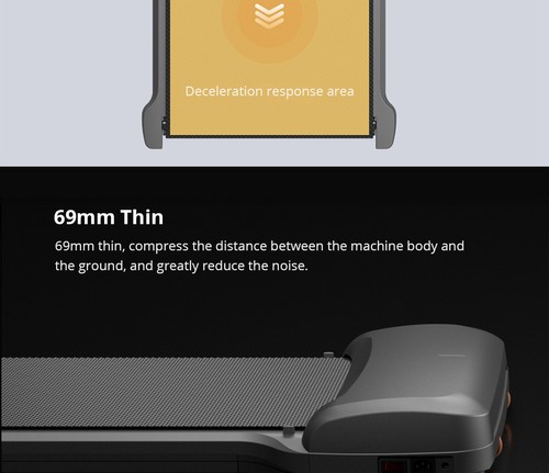 WalkingPad C1 Fitness Walking Machine Foldable Electric Gym Equipment App Control - Gray