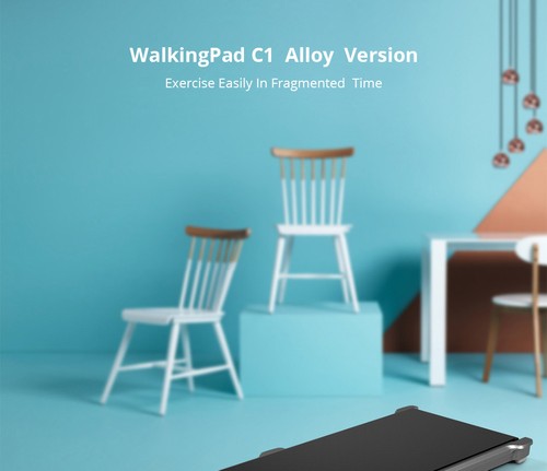 WalkingPad C1 Fitness Walking Machine Foldable Electric Gym Equipment App Control - Gray