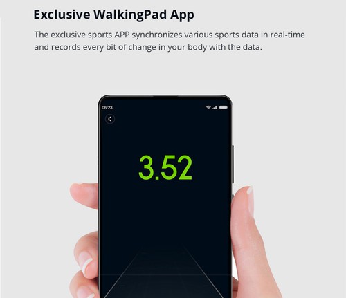 WalkingPad C1 Fitness Walking Machine Foldable Electric Gym Equipment App Control - Gray