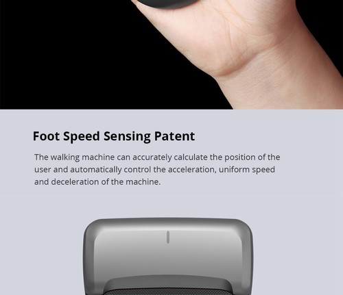 WalkingPad C1 Fitness Walking Machine Foldable Electric Gym Equipment App Control - Gray