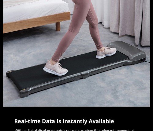 WalkingPad C1 Fitness Walking Machine Foldable Electric Gym Equipment App Control - Gray