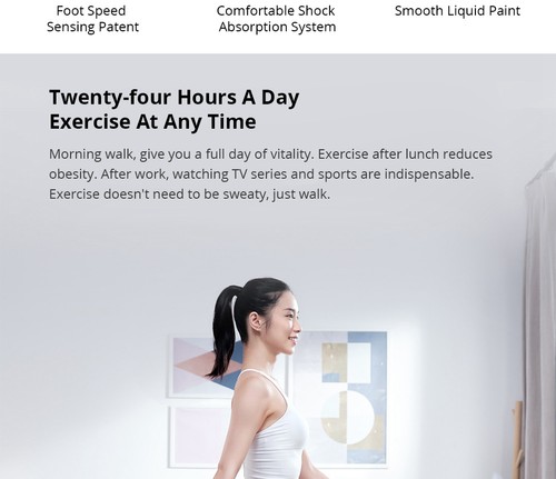 WalkingPad C1 Fitness Walking Machine Foldable Electric Gym Equipment App Control - Gray