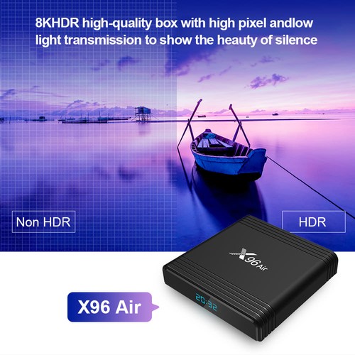 X96 Air Amlogic S905x3 8K Video Decode TV Box 4GB/32GB 2.4G+5.8G WiFi Bluetooth 100Mbps LAN USB3.0