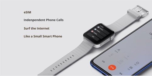 Xiaomi Mi Watch 4G LTE 1.78 Inch AMOLED 2.5D Glass Screen Heart Rate Monitor Waterproof Built-in GPS - Black