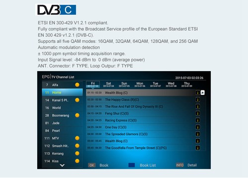 MECOOL K6 Hisilicon HI3798M Android 2GB / 16GB DVB 4K TV BOX Dual Band WiFi LAN USB3.0