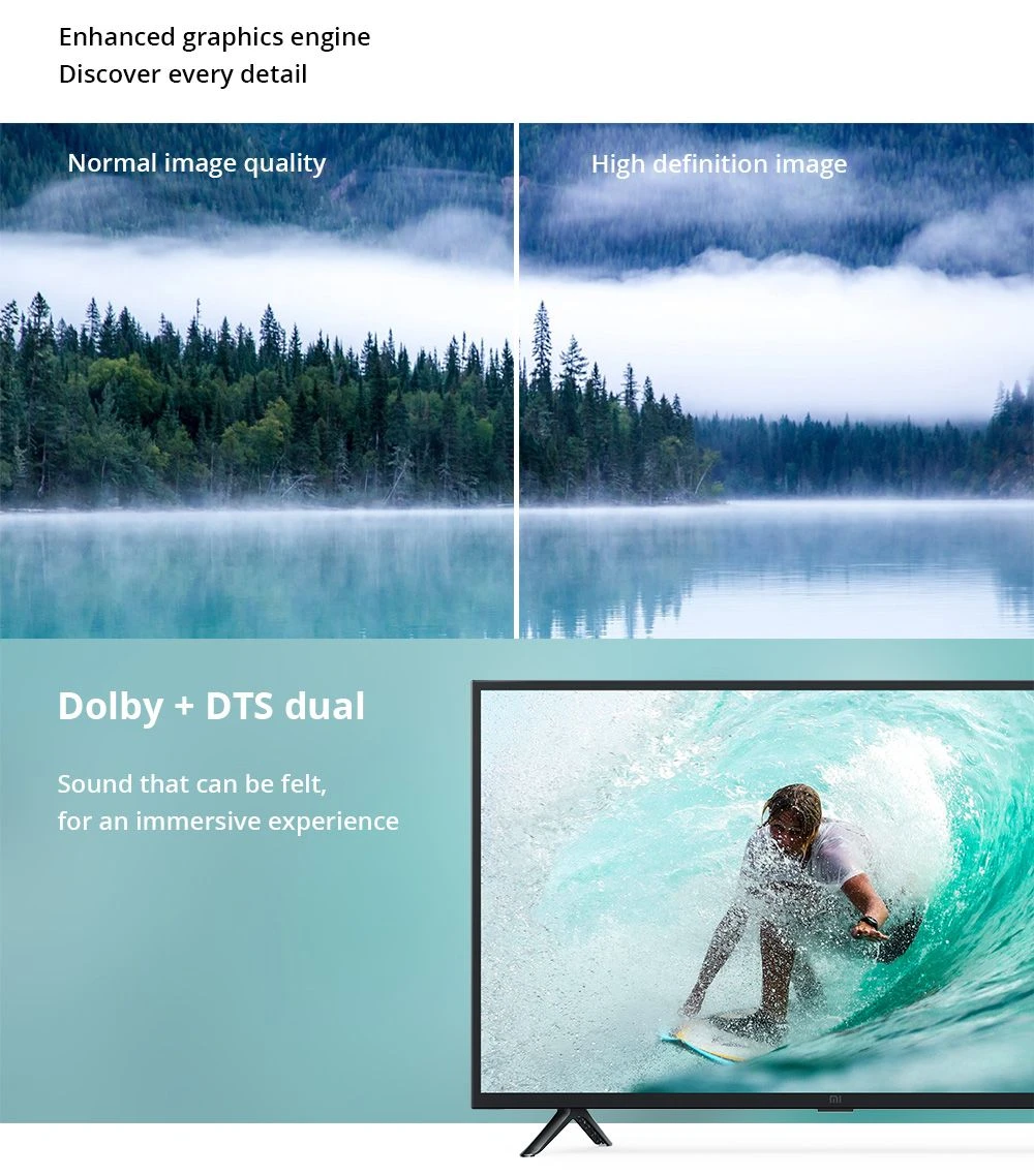Xiaomi Mi TV 4A 32 '' Android 9.0 Dolby + DTS Smart TV DVB-T2 / C 1GB / 8GB