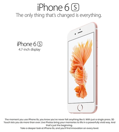 Apple iPhone 6s 64GB Unlocked Rose Gold (Used)