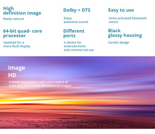 Xiaomi Mi TV 4A 32'' DVB-T2/C Android 9.0 Dolby + DTS Smart HD TV Voice Remote 1GB/8GB Youtube Google Play Chromecast 2.4G/5G WIFI HDMI*3 USB*2 - Black