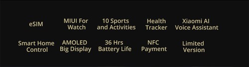 Xiaomi Mi Watch 4G LTE 1.78 Inch AMOLED 2.5D Glass Screen Heart Rate Monitor Waterproof Built-in GPS - Black