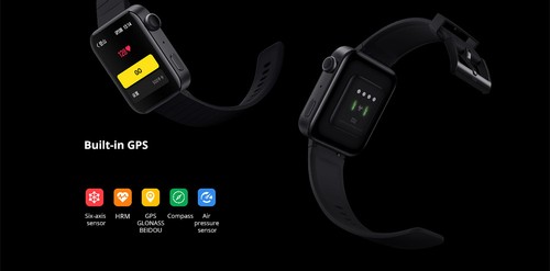 Xiaomi Mi Watch 4G LTE 1.78 Inch AMOLED 2.5D Glass Screen Heart Rate Monitor Waterproof Built-in GPS - Black