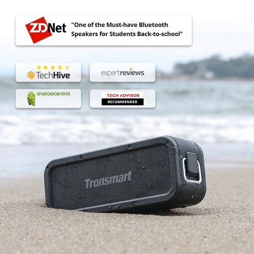 Tronsmart Force SoundPulse&trade; 40W Bluetooth 5.0 Speaker IPX7 Water Resistant Siri TWS & NFC 15 Hours Playtime