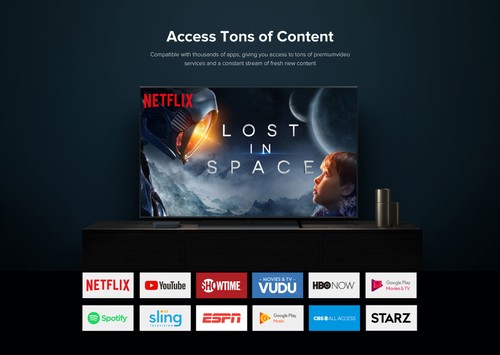 [HK Stock] XIAOMI Mi Box S Android 8.1 Support Netflix 4K 2GB/8GB 4K TV Box with Voice Remote Dolby DTS Google Assistant Chromecast AC WiFi Bluetooth - International Version