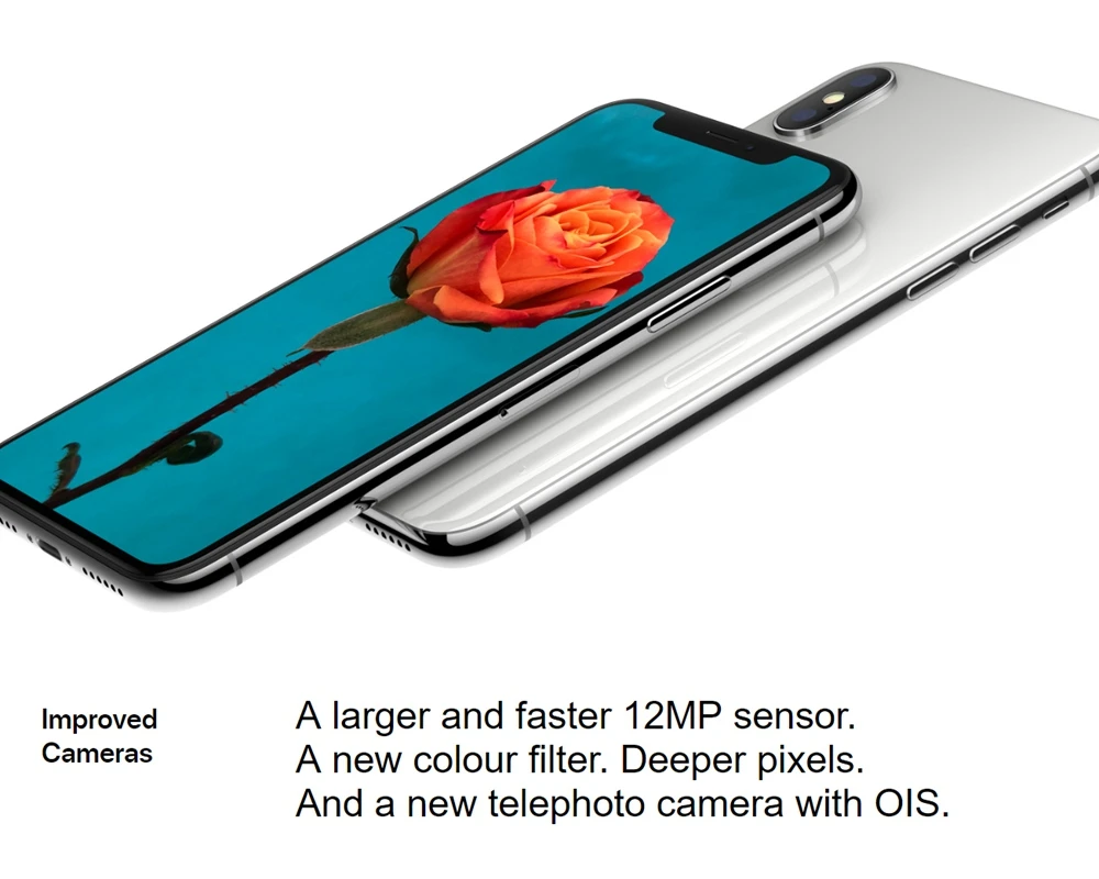 Apple - iPhone X 64GB Silver（SIM FLEE） Apple iPhone X 64GB Silver - Smartfony i telefony - Sklep